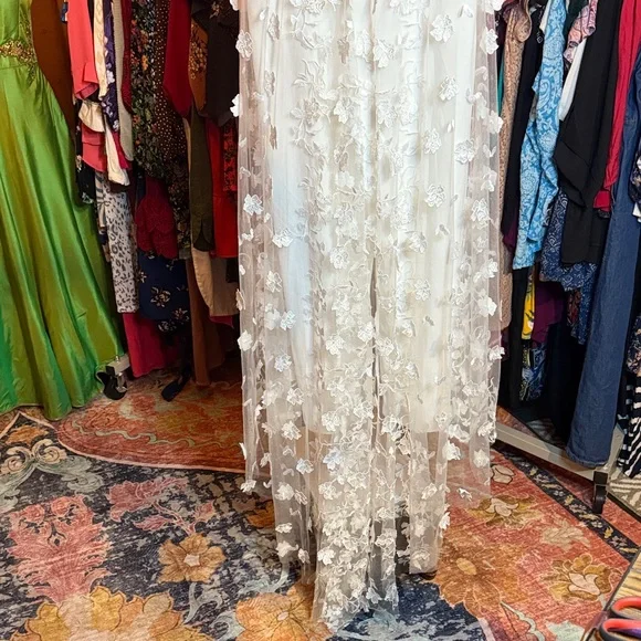 Lulu's Elegant White Lace jumpsuit - Picture 5 of 7